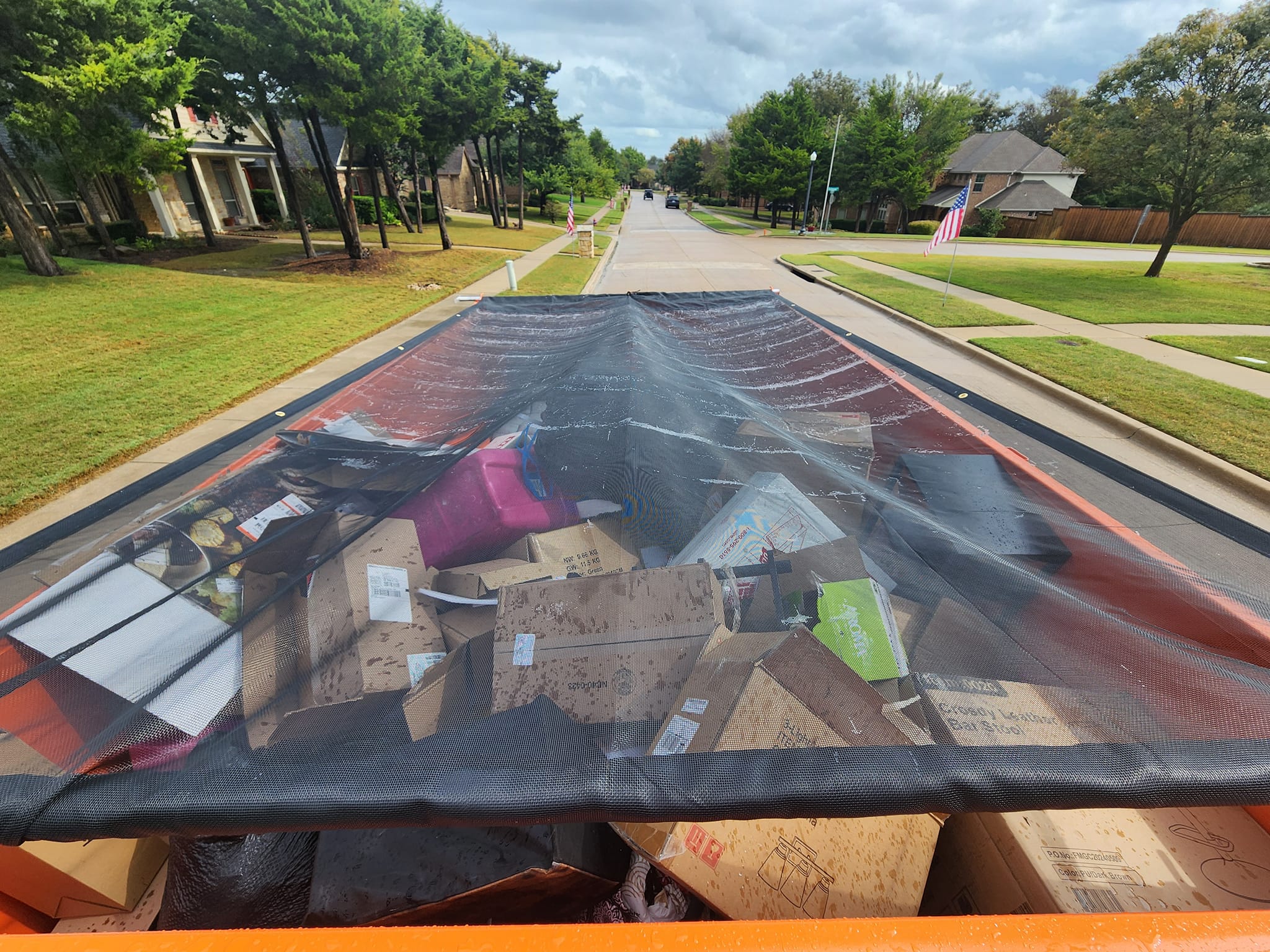 Full trailer loaded after Arlington home cleanout